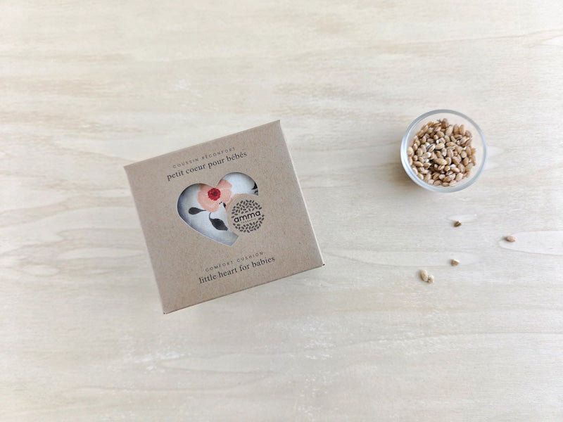 Coussin réconfort Cœur pour bébé en coton (Bloom)
