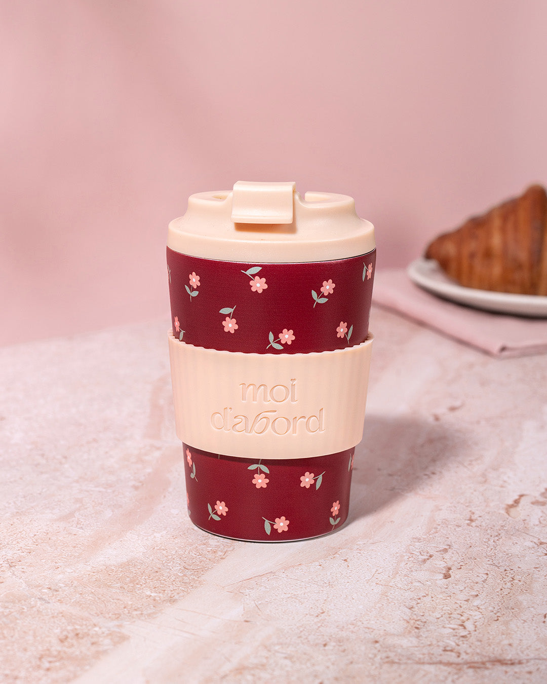 Tasse de voyage isotherme Fleurs réconfortantes