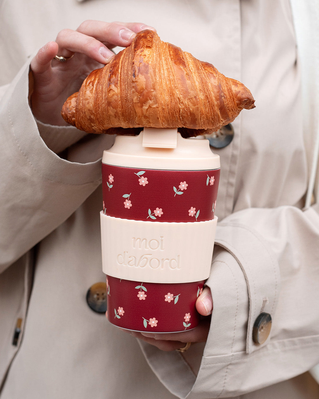 Tasse de voyage isotherme Fleurs réconfortantes