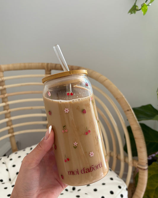 Tumbler en verre Champ de fruits rouges