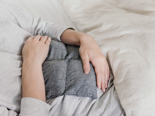 Compresse thérapeutique carrée en chanvre et coton biologique Sable