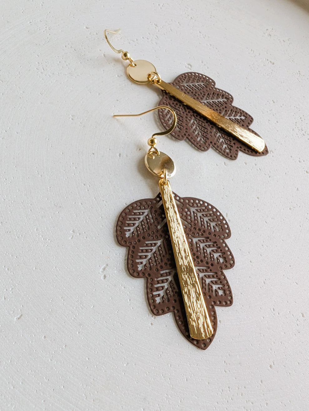Boucles d’oreilles Automne - Cacao
