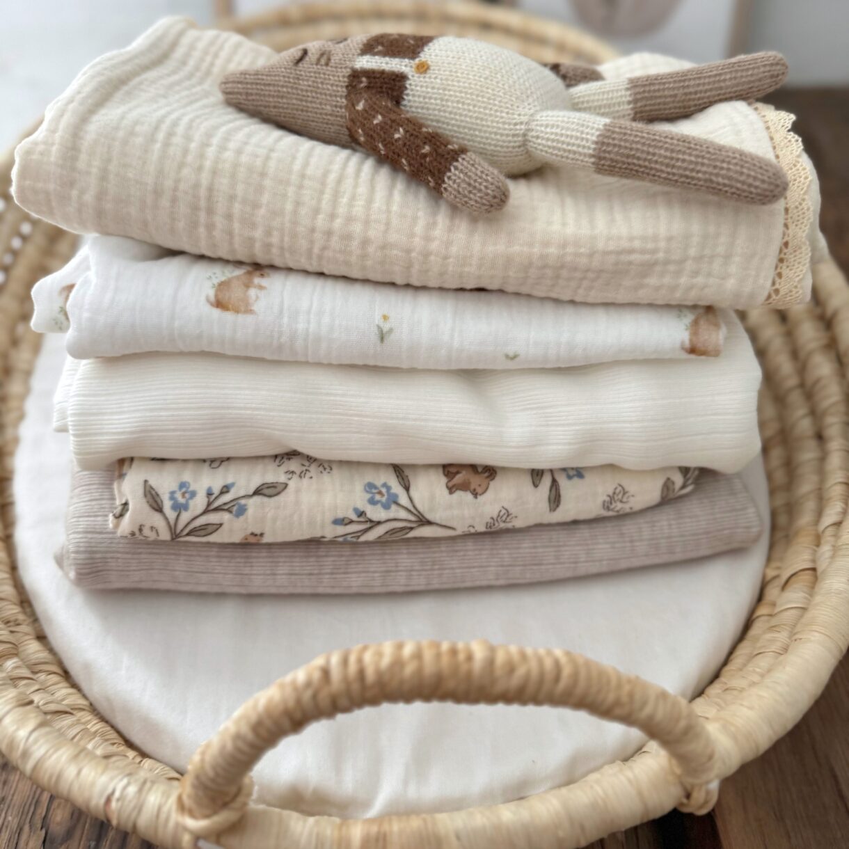 Doudou mousseline de coton