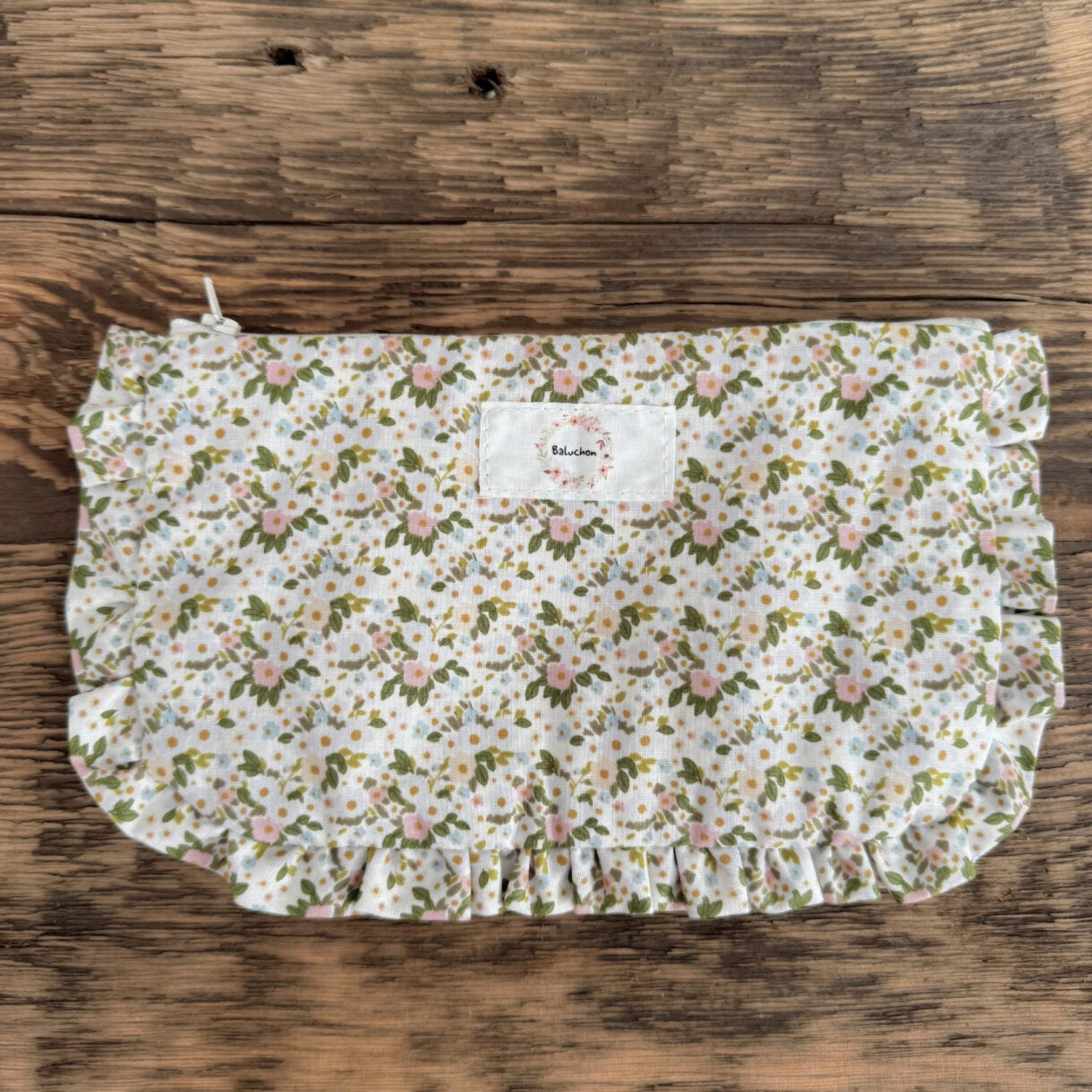 Sac à cosmétique à froufrou format petit