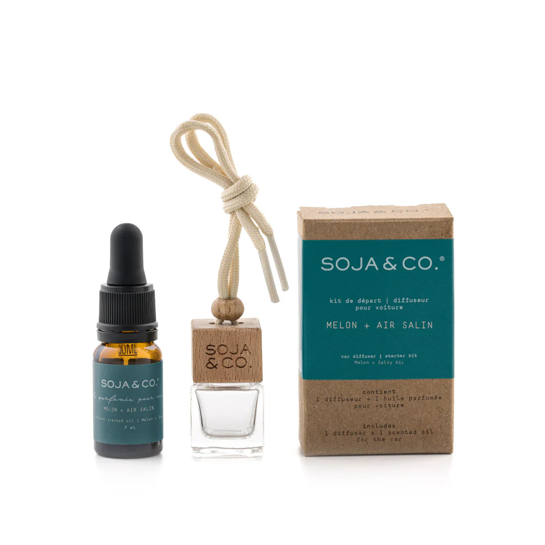 SOJA&co. DIFFUSEUR POUR VOITURE | MELON + AIR SALIN