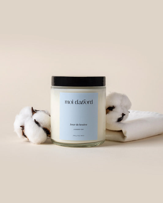 Bougie de soja Jour de lessive