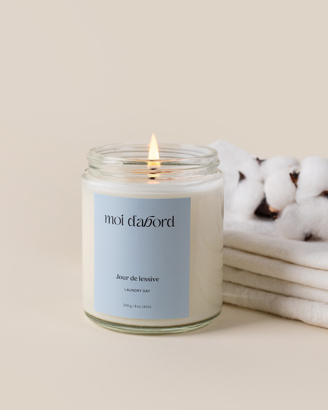Bougie de soja Jour de lessive