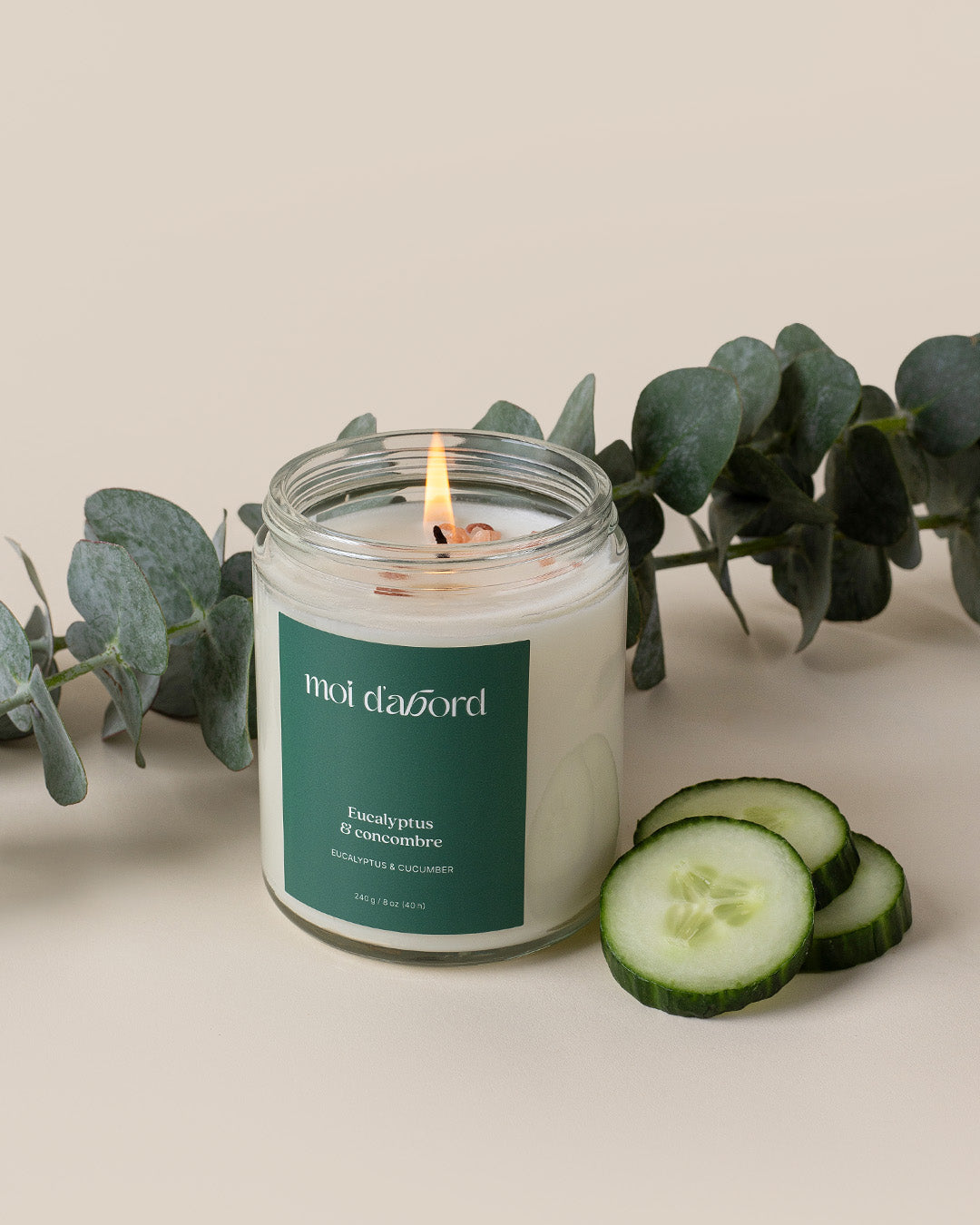 Bougie de soja Eucalyptus & concombre