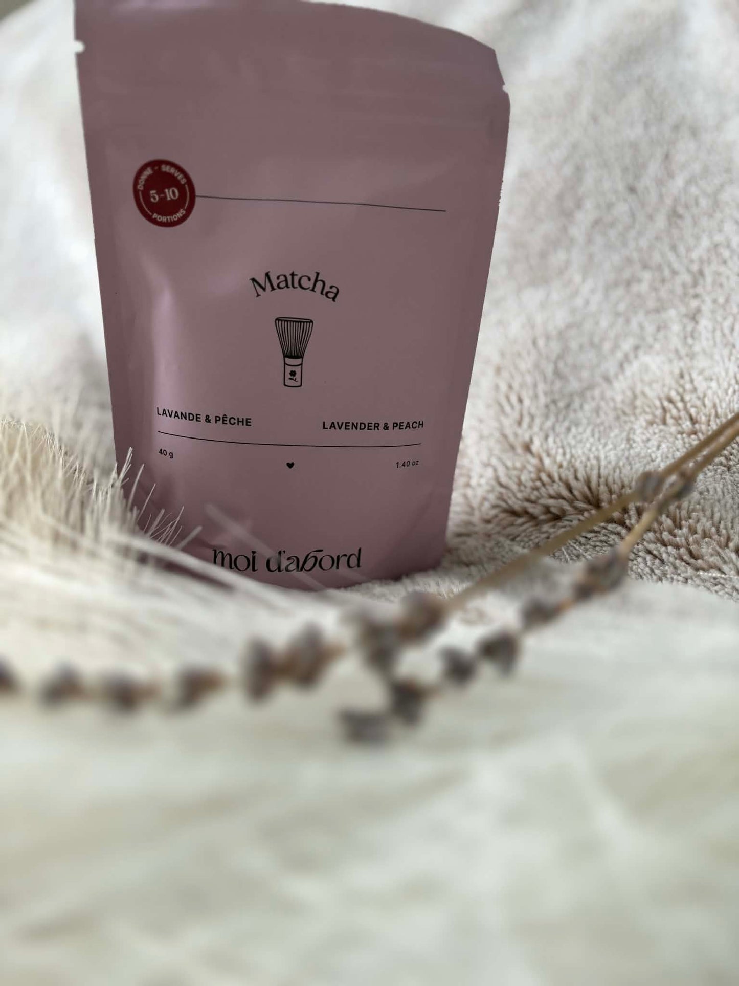 Thé matcha - Lavande et Pêche